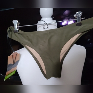 Pilpel swim bottoms army green‎ size 10 NWT